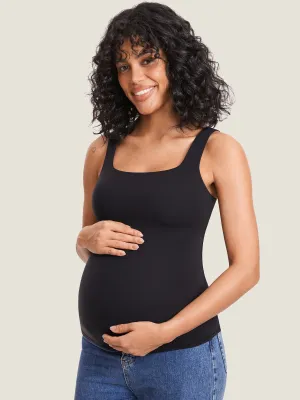 Inbarely® Square Neck Maternity Tank Top