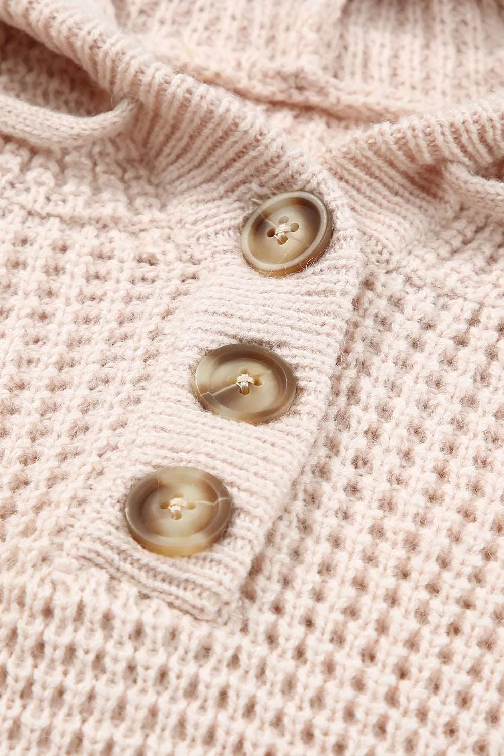 🔥 Buttons Pocket Cable Knit Hooded Sweater: For When You Want to Look Like You Have Your Life Together... But You're Just Faking It 🔥