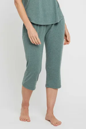 3/4 PJ Pant - Moss Green