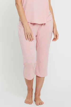 3/4 PJ Pant - Rose