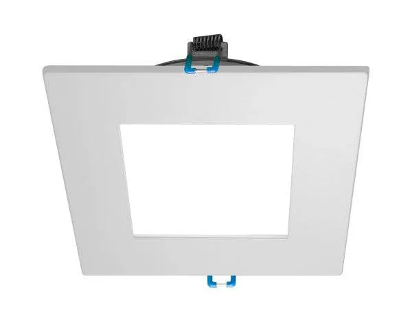 4 in. Square White Flat Panel LED Downlight in 4000K