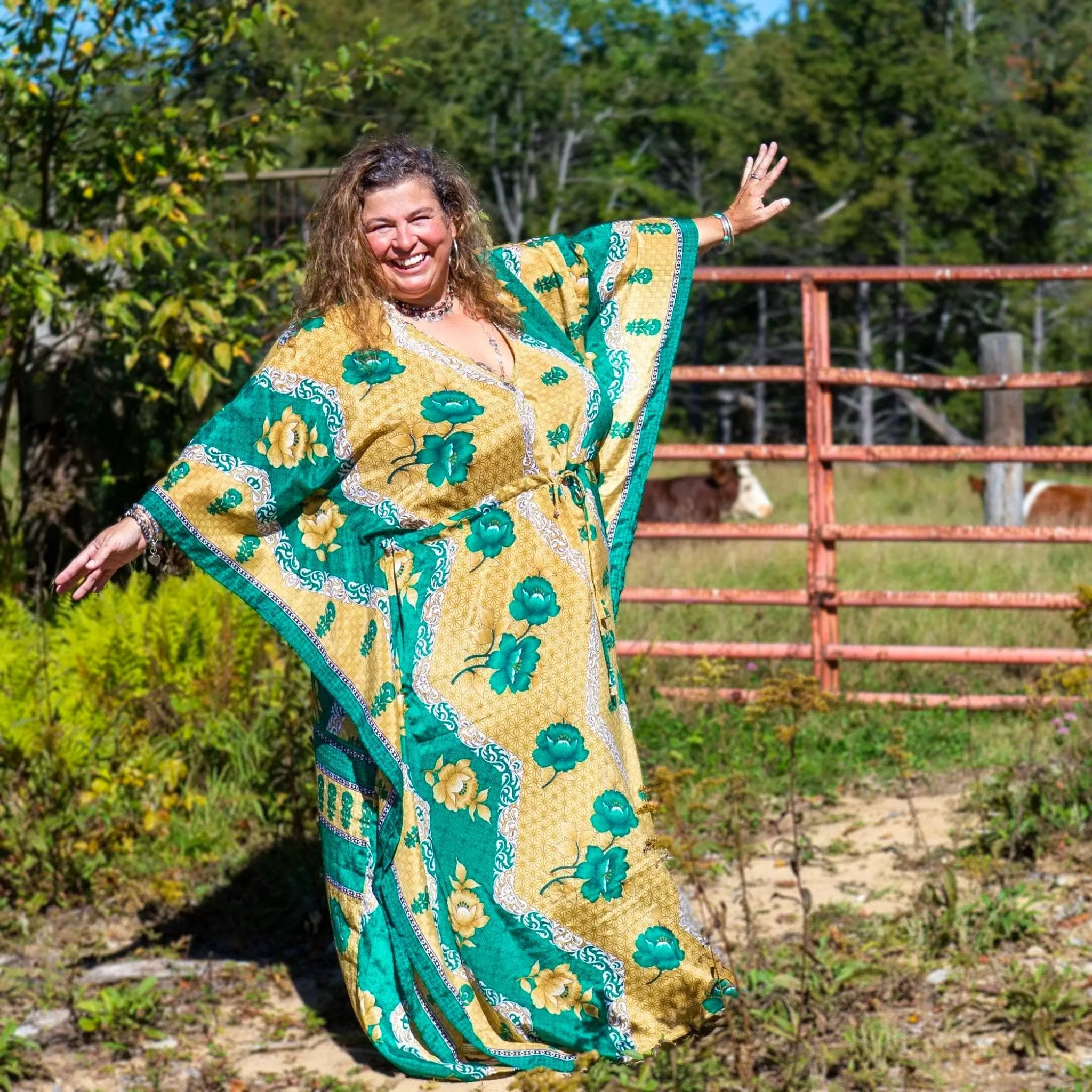 Aanya Adjustable Long Kaftan Dress