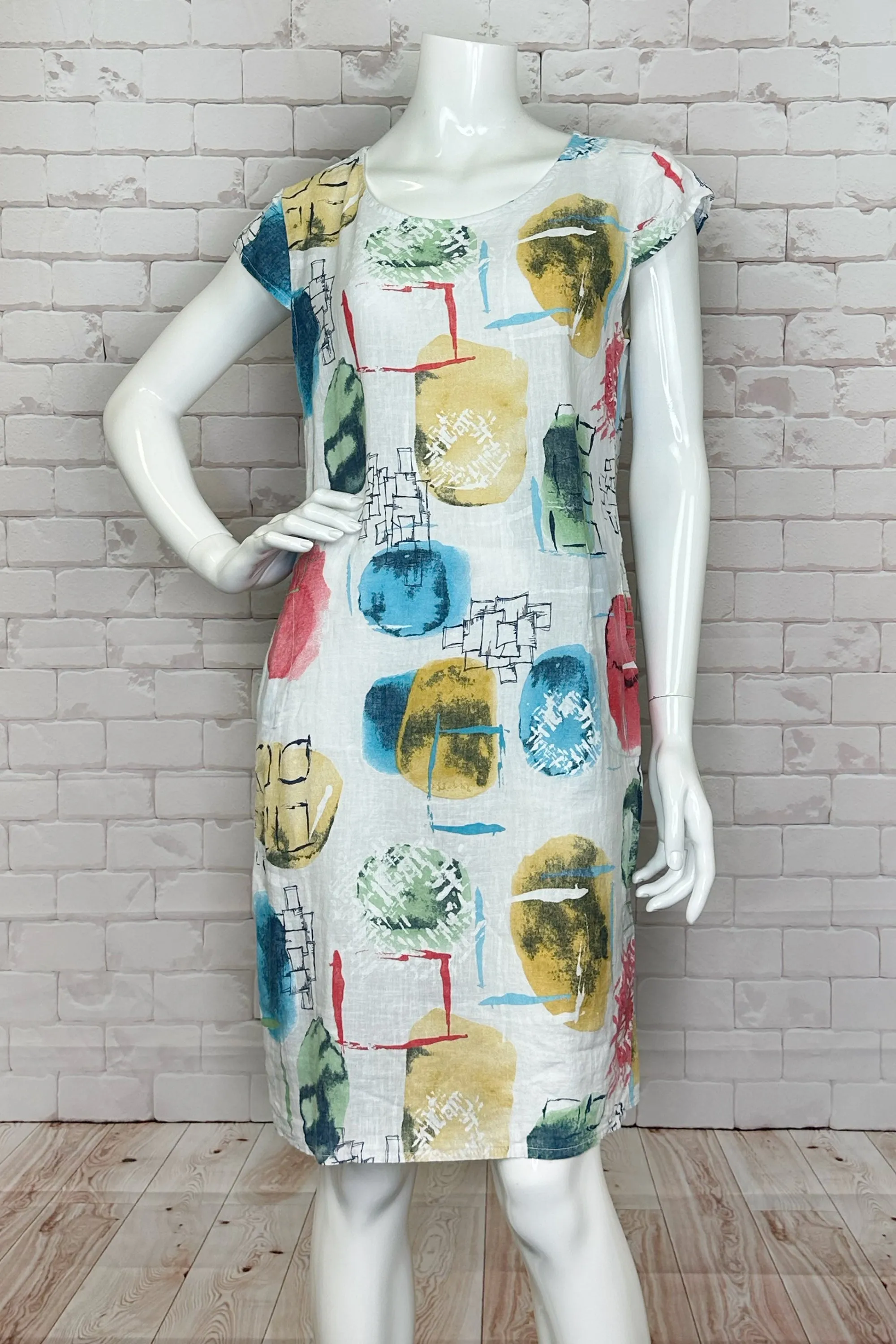 ABSTRACT PRINT DRESS