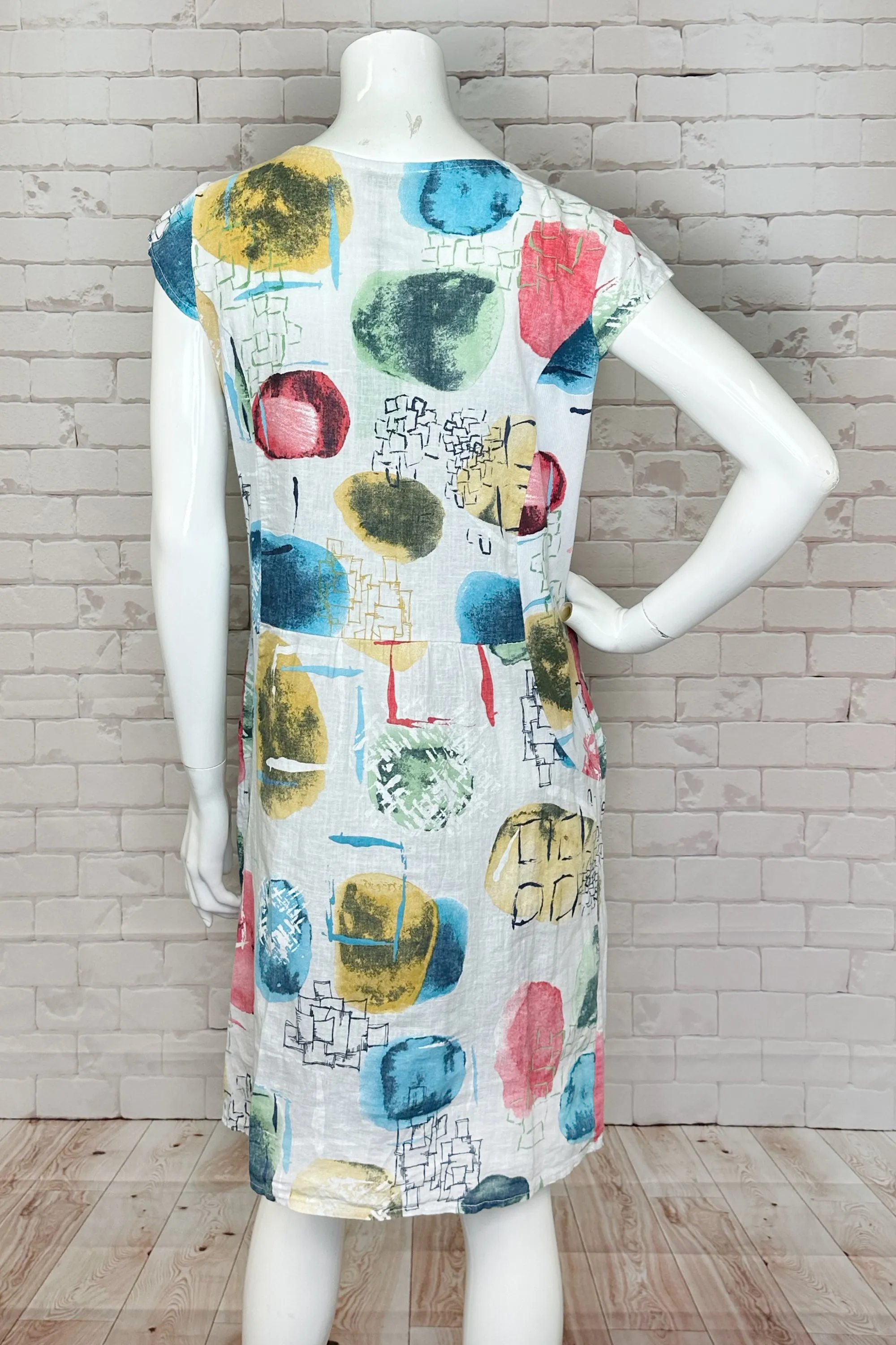 ABSTRACT PRINT DRESS