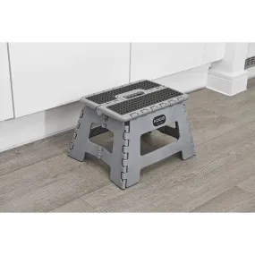 Addis Folding Step Stool Metallic Grey