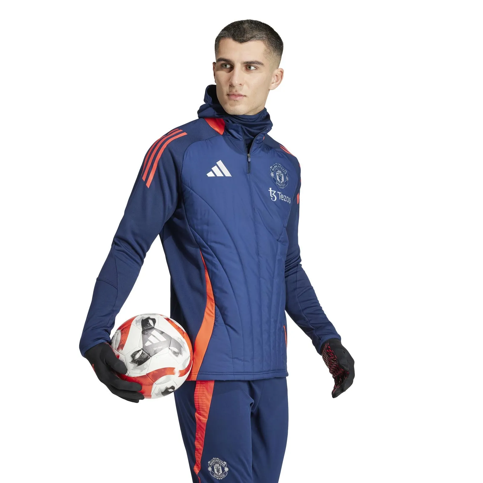 adidas Manchester United 2024 Quarter Zip Winter Jacket