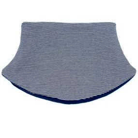 Adult Handmade Neck Warmer Stripes Thin Navy