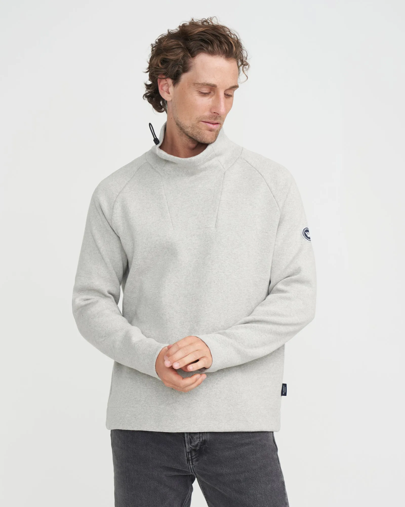 Alrik Windproof Sweater- Light Grey Mel