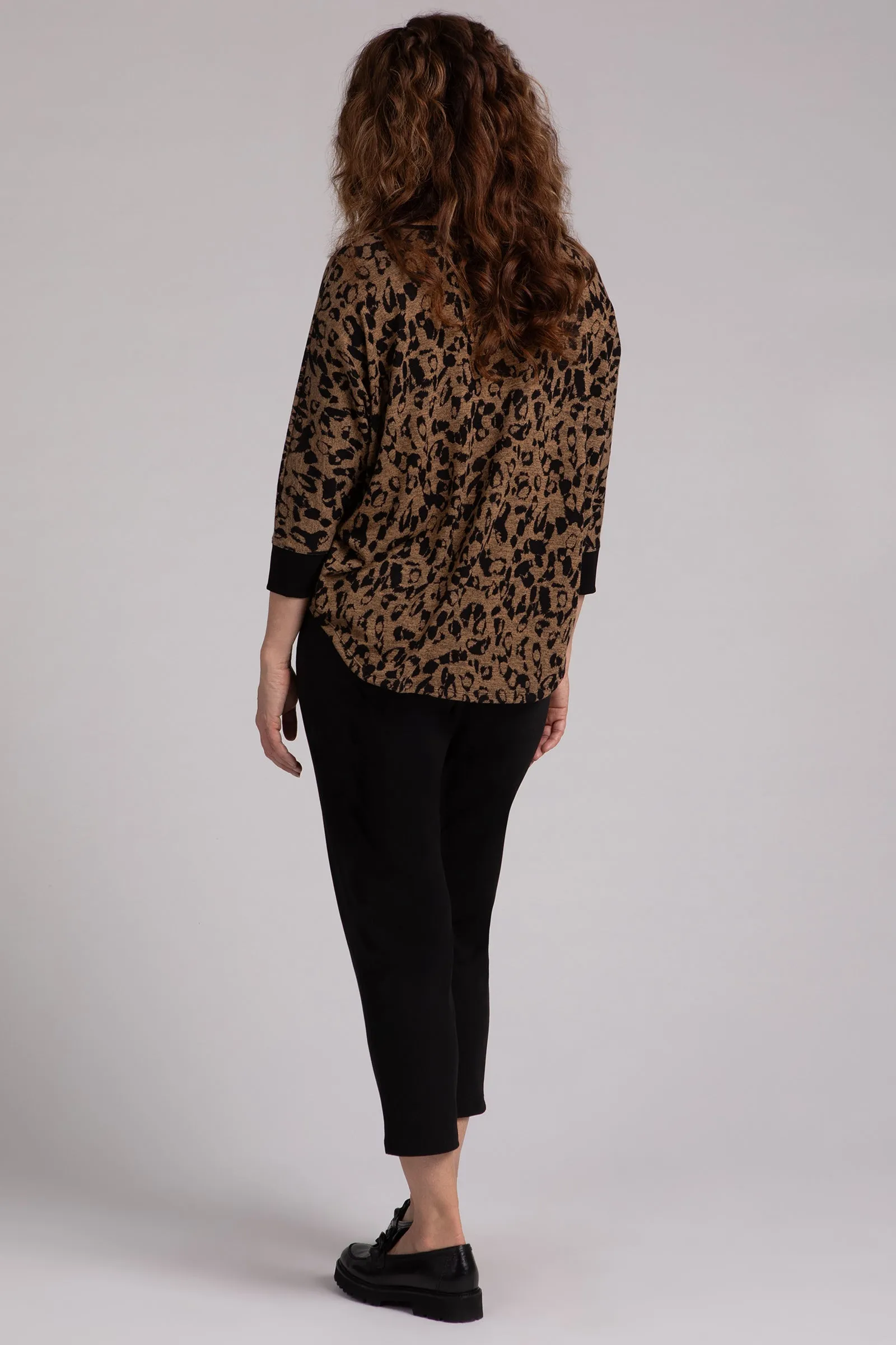 Animal Sweater Nu Cinch Top | Animal Camel