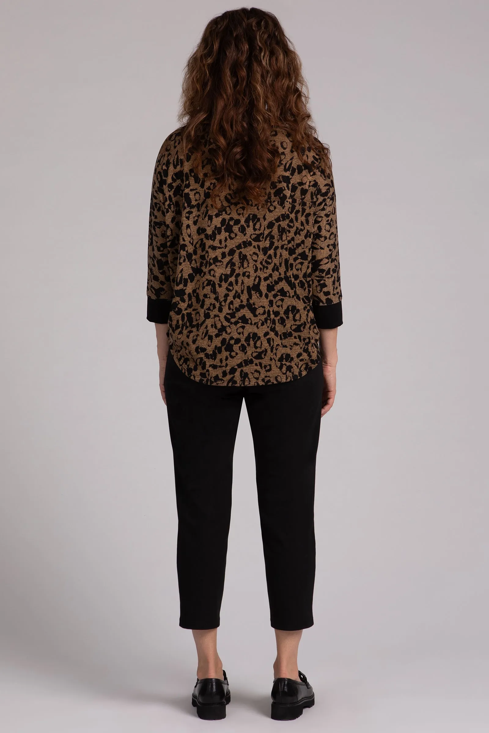 Animal Sweater Nu Cinch Top | Animal Camel