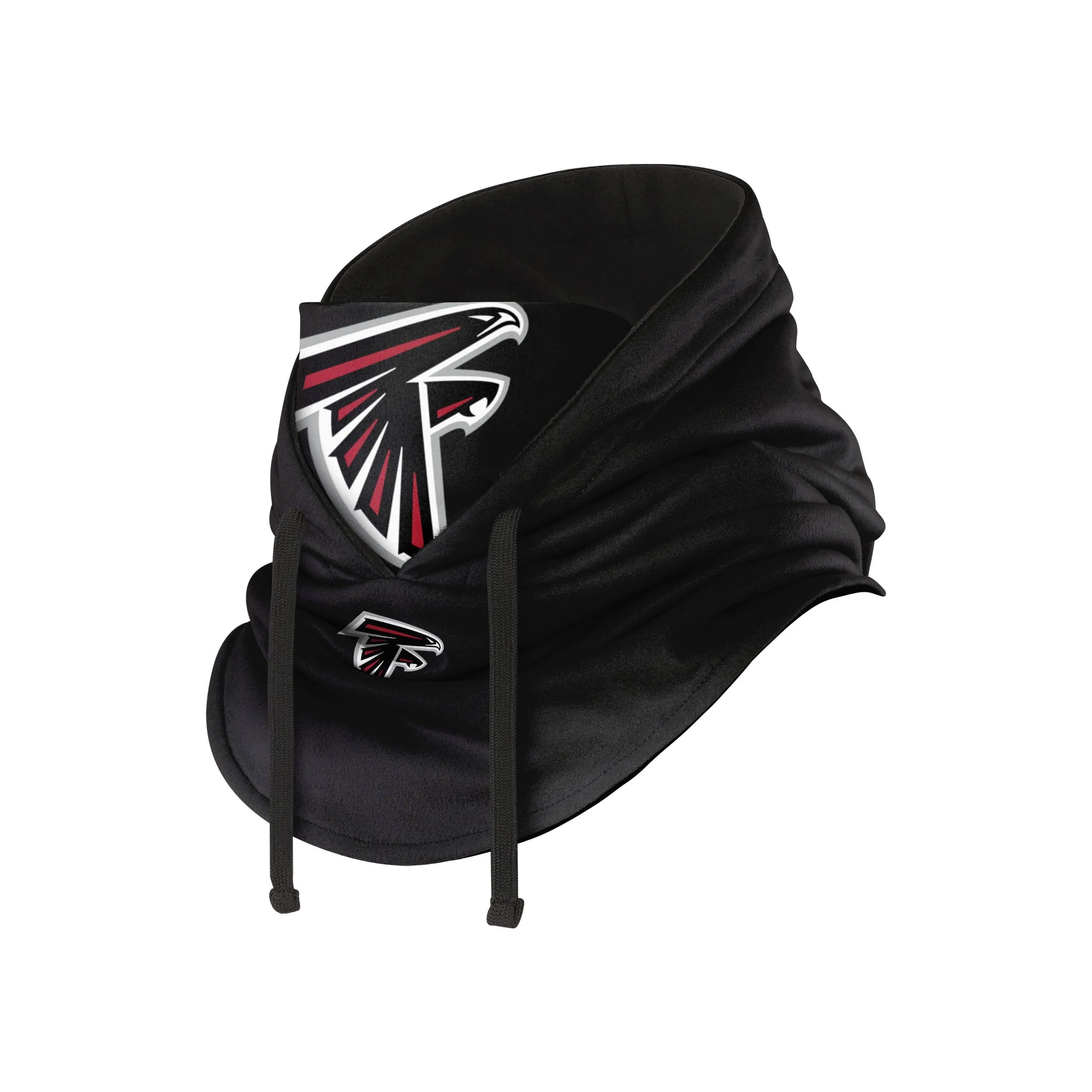 Atlanta Falcons NFL Black Drawstring Hooded Gaiter