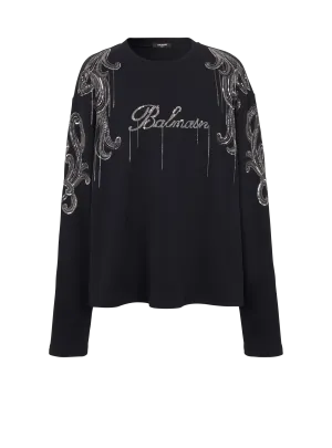 Balmain Signature chain embroidered sweater