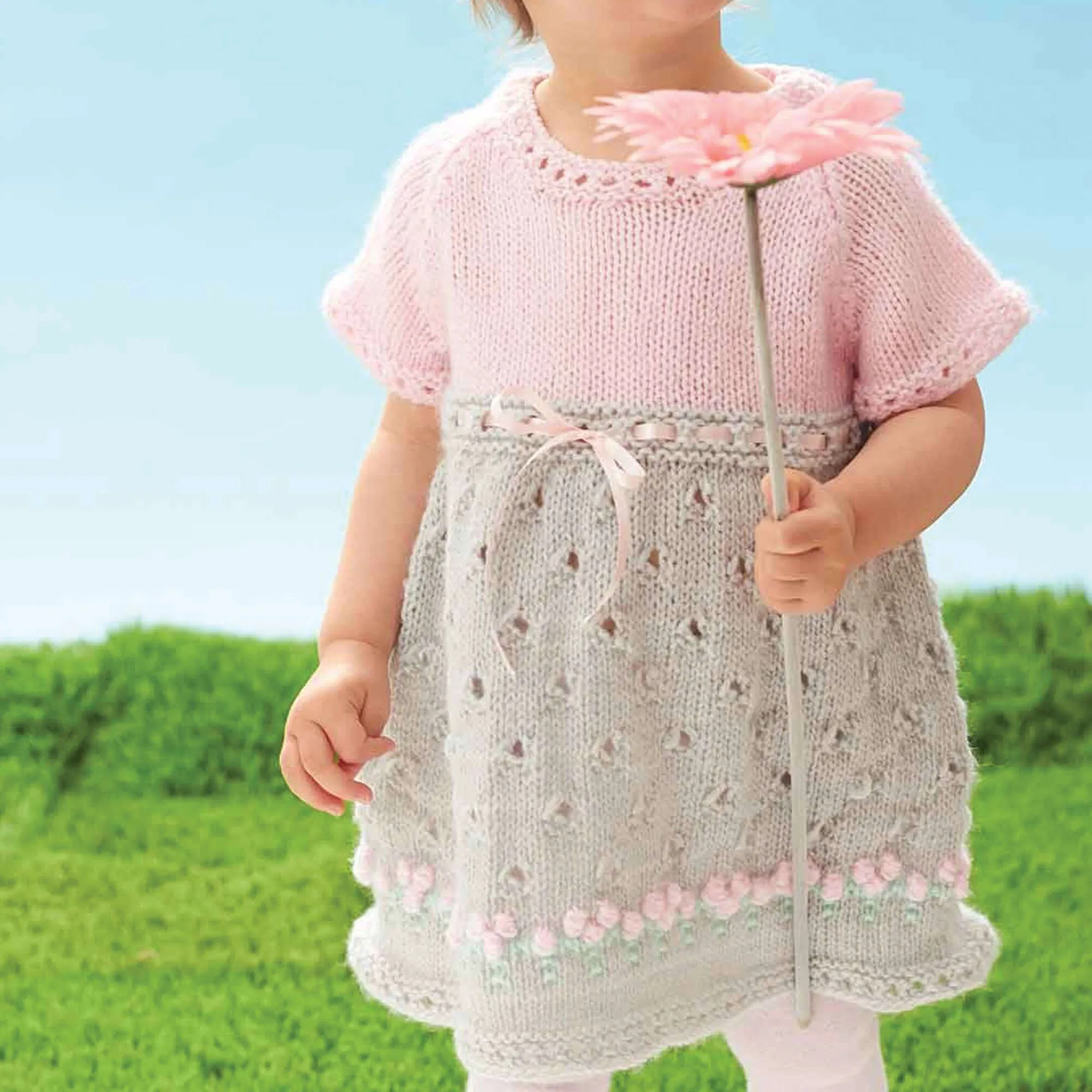 Bernat Knit Cozy Posie Dress