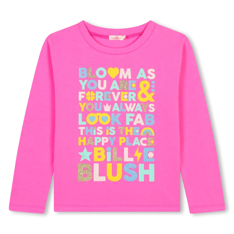 Billieblush Word Graphic Long Sleeve