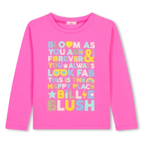 Billieblush Word Graphic Long Sleeve