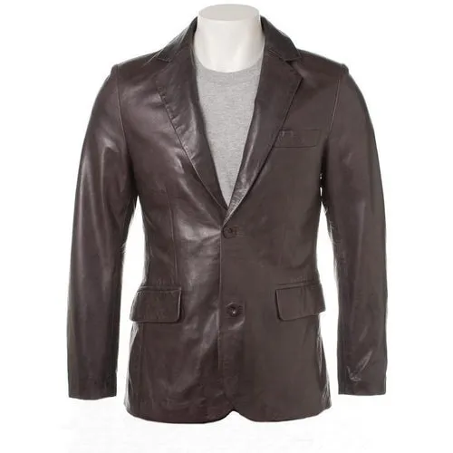 Bixby Mens Leather Blazer