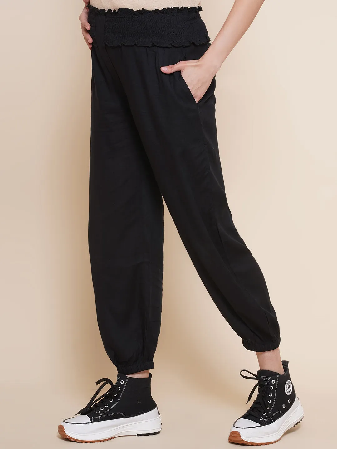 Black Maternity and Nursing Loungewear