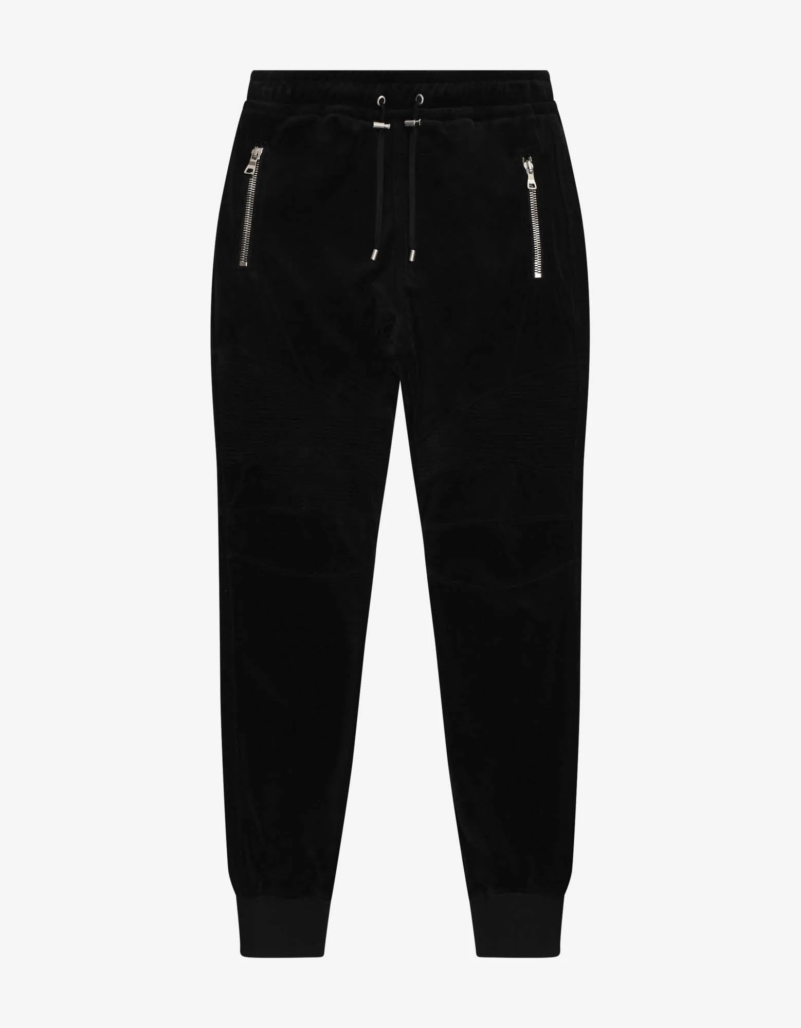 Black Velvet Biker Sweat Pants