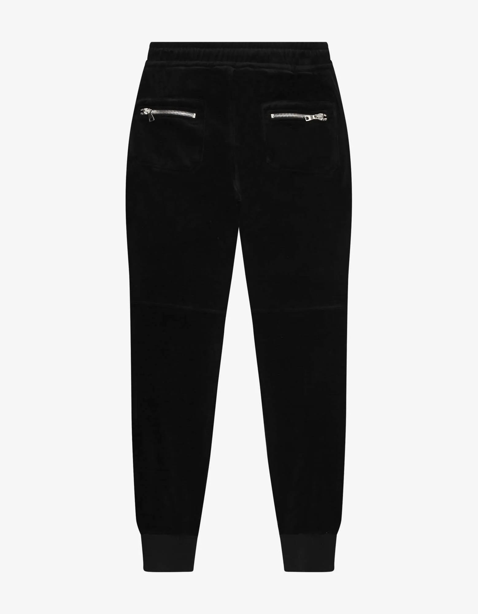 Black Velvet Biker Sweat Pants