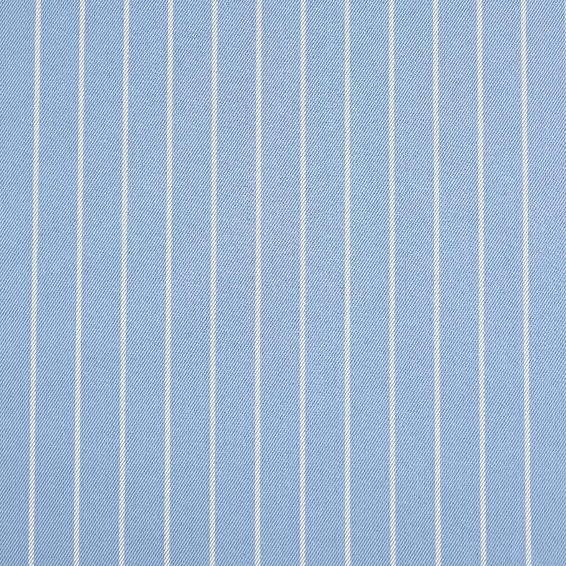 Blue White Stripes Twill 3704