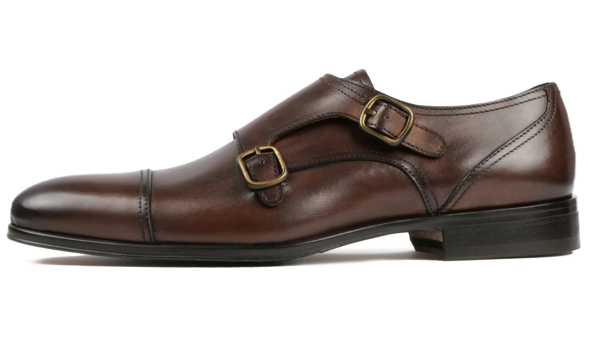 Bourne Monk Strap Brown