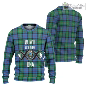 Bowie Ancient Tartan Ugly Sweater with Family Crest DNA In Me Style