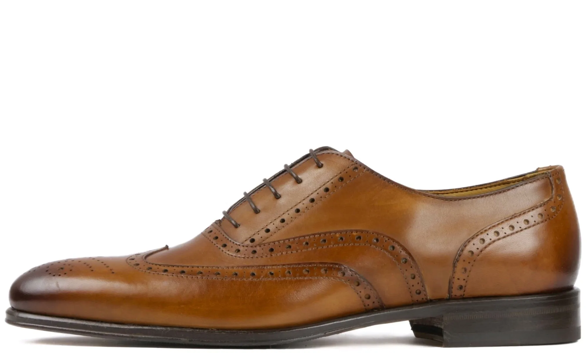 Cambridge Wingtip Oxford Brogue Light Tan