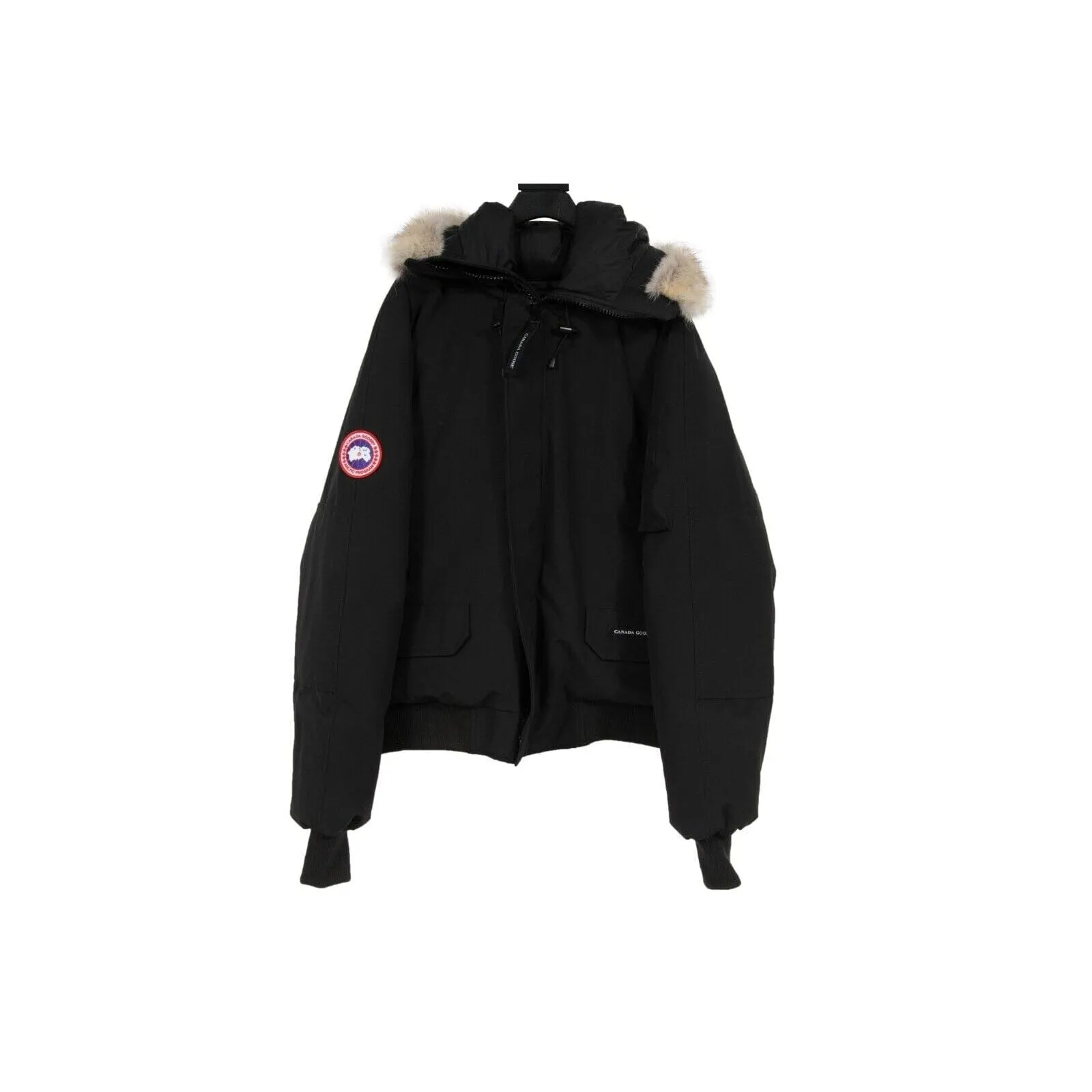 Chilliwack Bomber Jacket Black 7950m Down Fur Puffer Coat