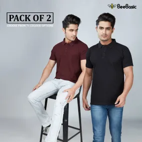 Combo of 2 - Polo T-Shirts (Choose Colors)