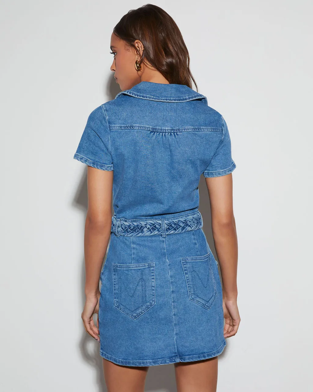 Country Roads Denim Mini Dress