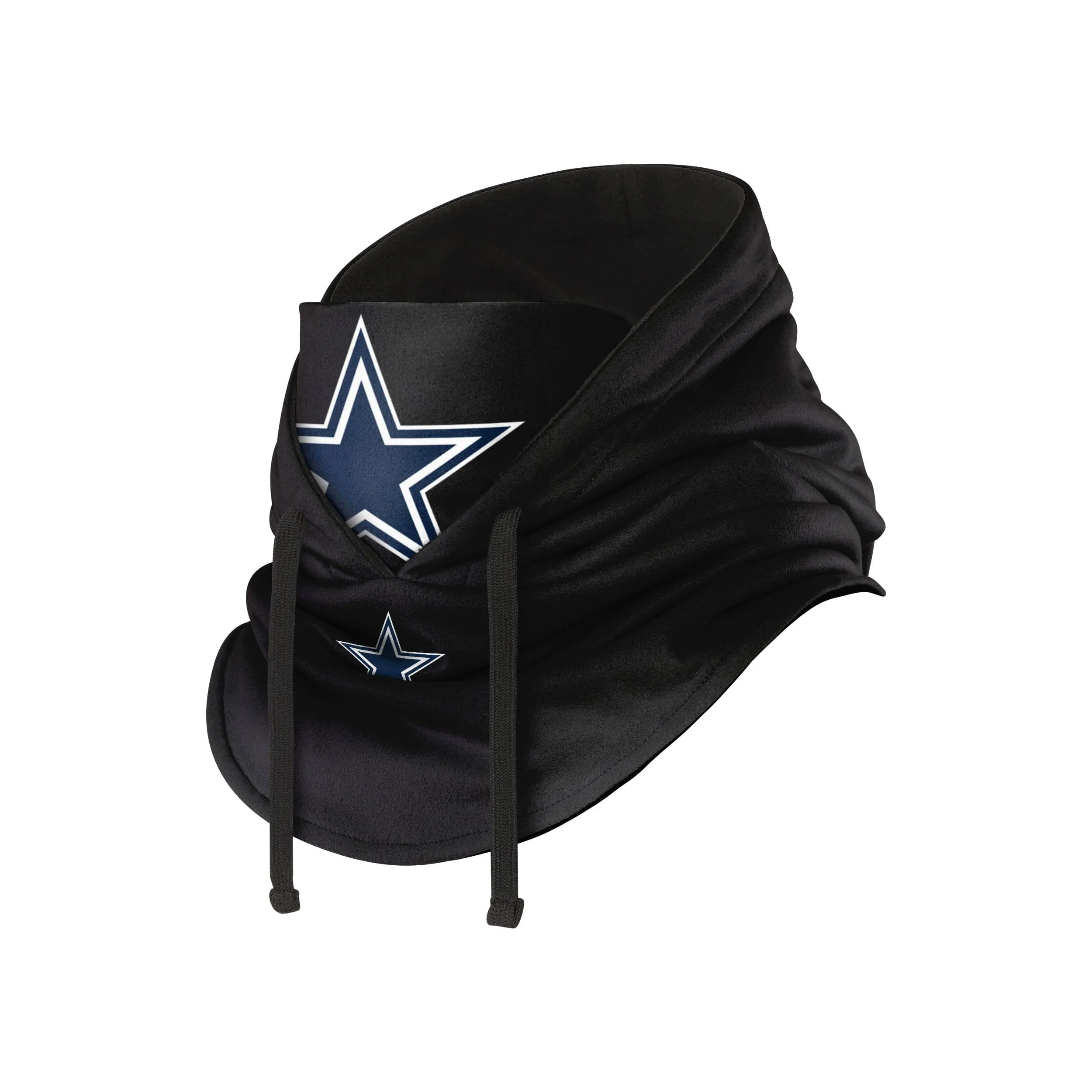 Dallas Cowboys NFL Black Drawstring Hooded Gaiter