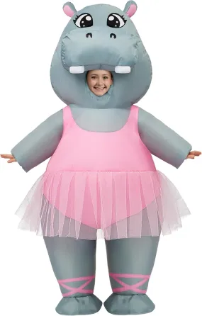 Dancing Hippo Kids Inflatable Costume