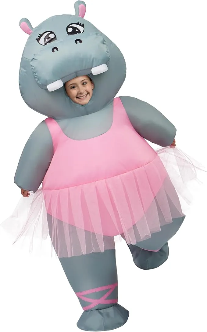 Dancing Hippo Kids Inflatable Costume