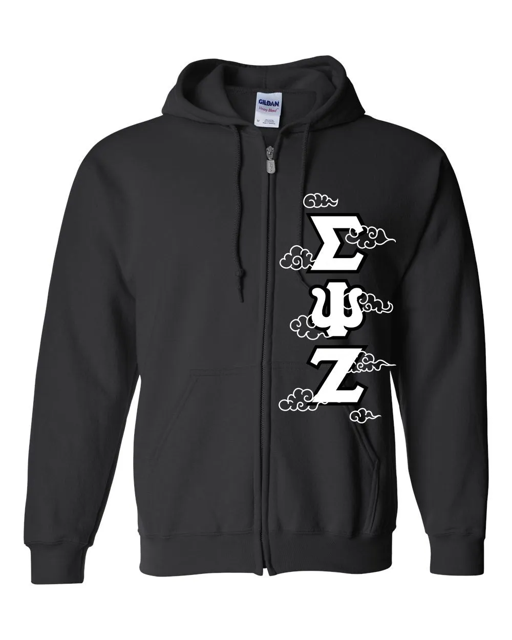 Deluxe Greek Letters - Full-Zip Hooded Sweatshirt - Customer's Product with price 128.00