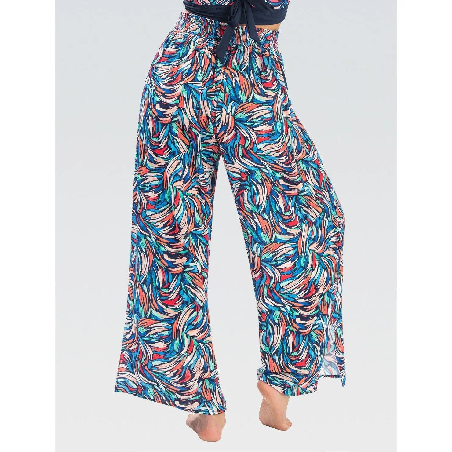 Dolfin Bliss Printed Palazzo Pant Cover Up