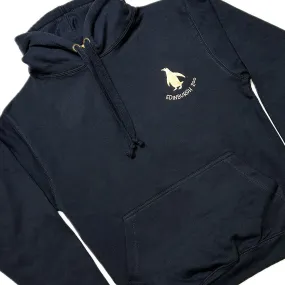 Edinburgh Zoo Penguin Hooded Sweatshirt - Navy/Rose Gold