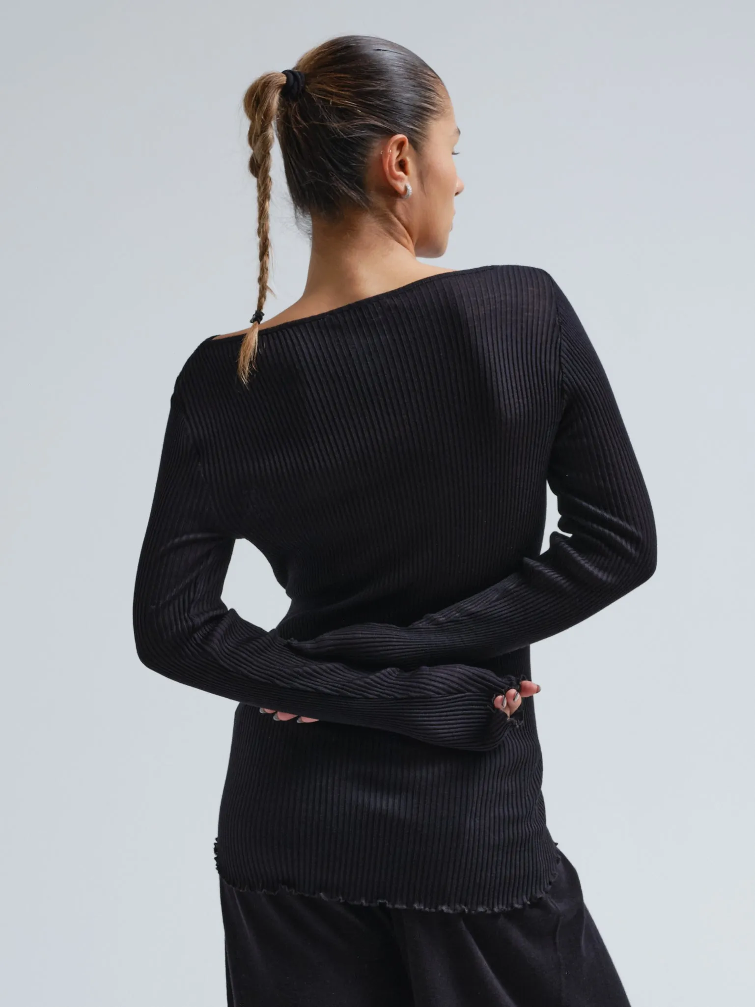 Elegante | Merino wool - Black