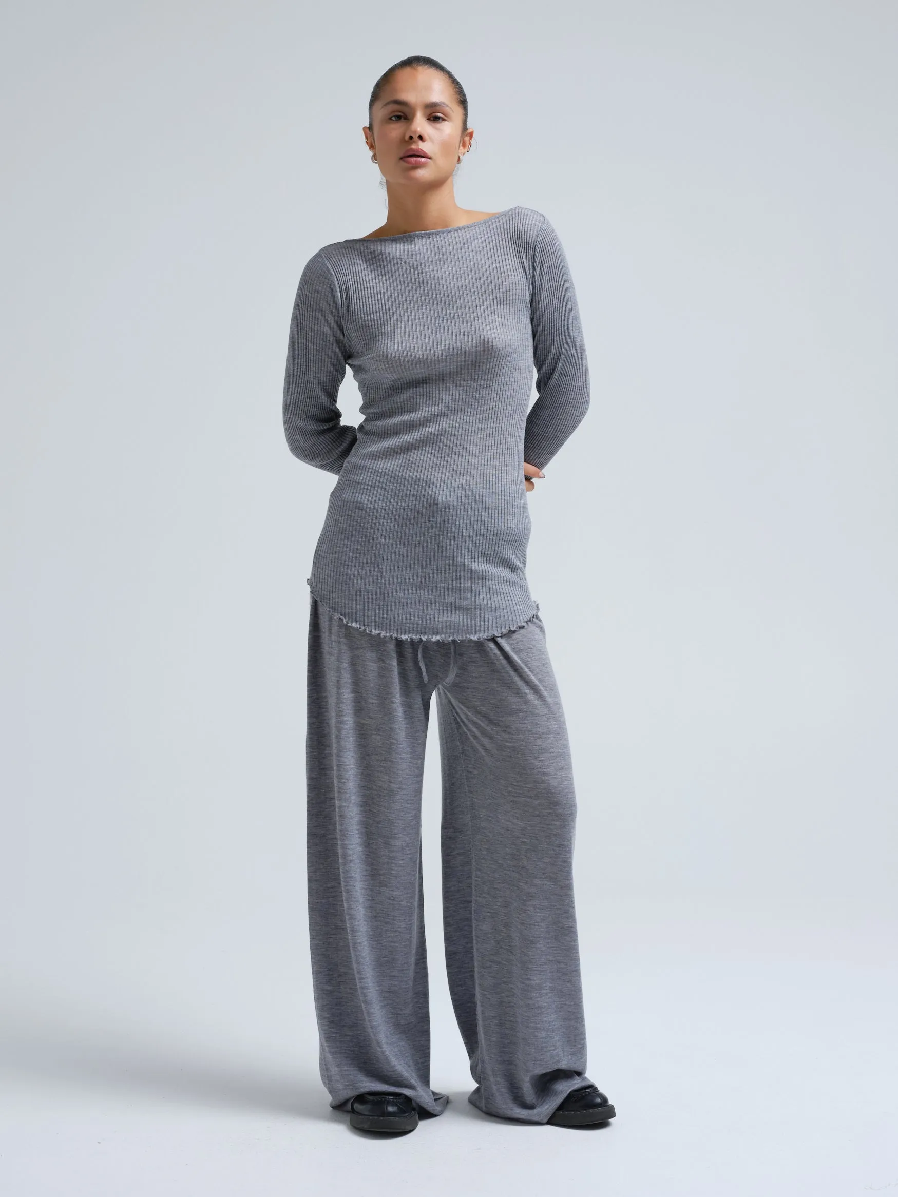 Elegante | Merino wool - Grey Melange