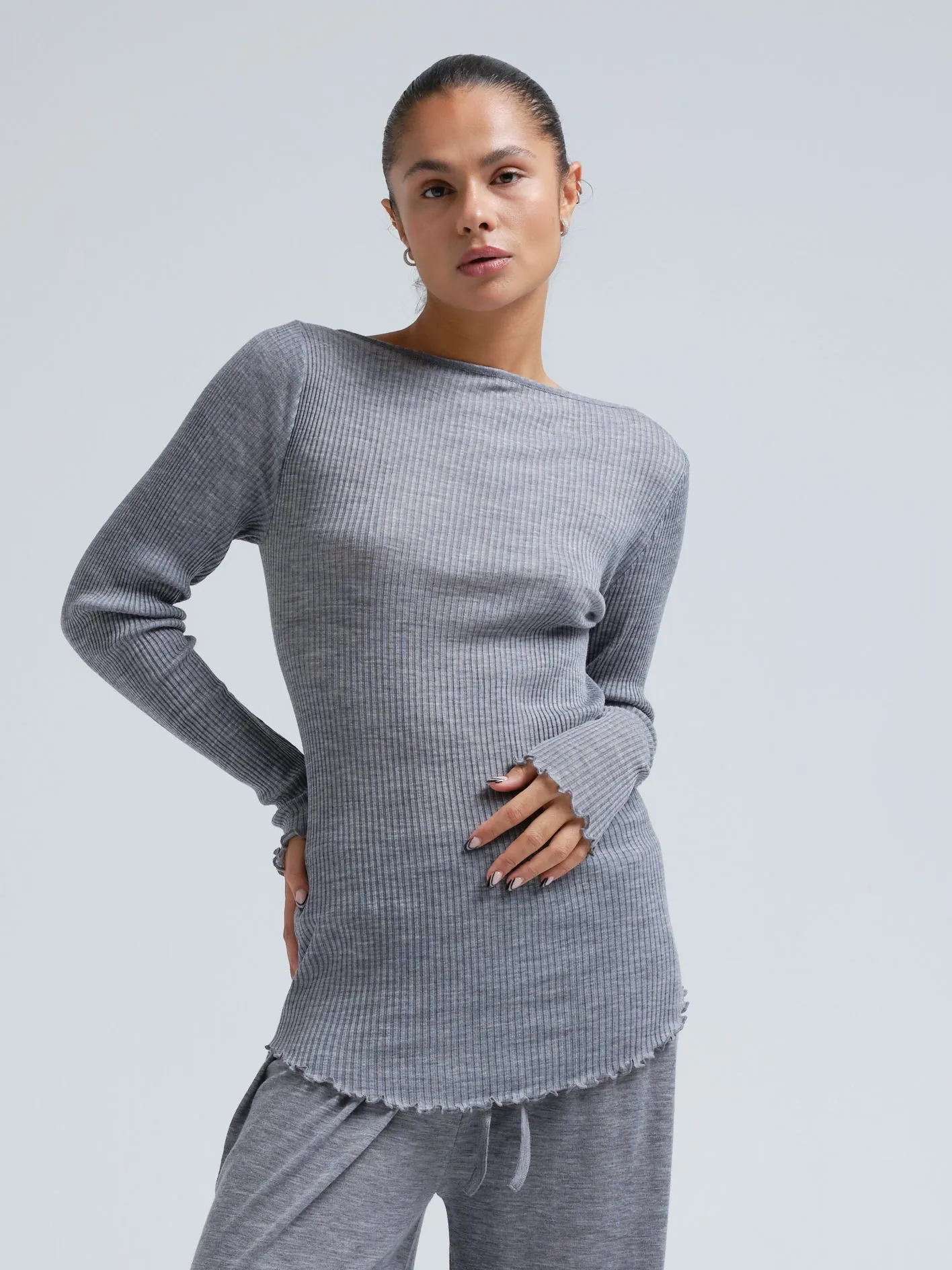 Elegante | Merino wool - Grey Melange