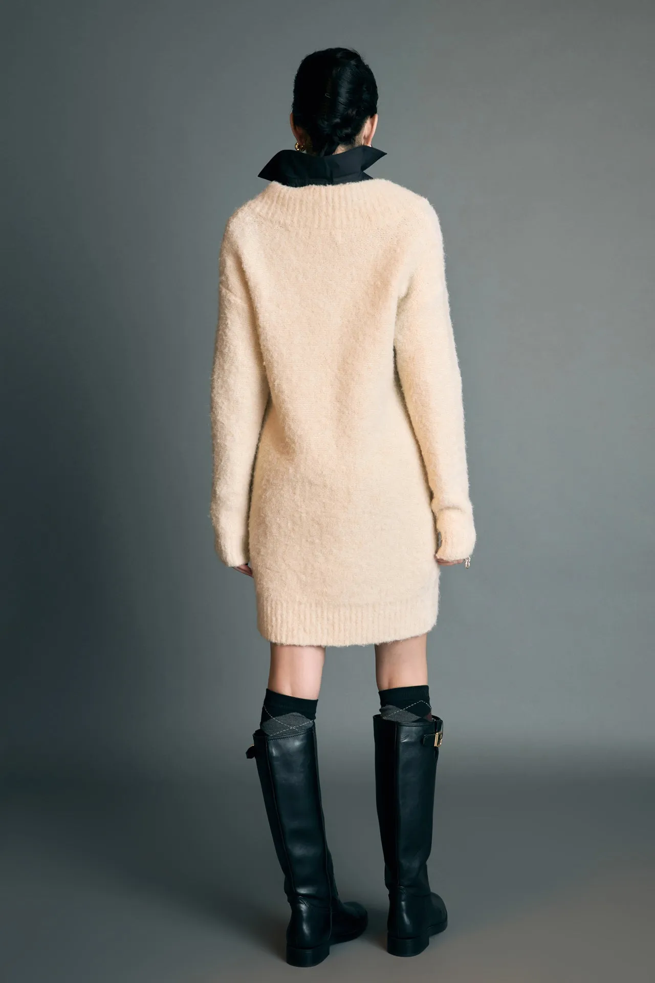 English Factory - V Neck Knit Dress