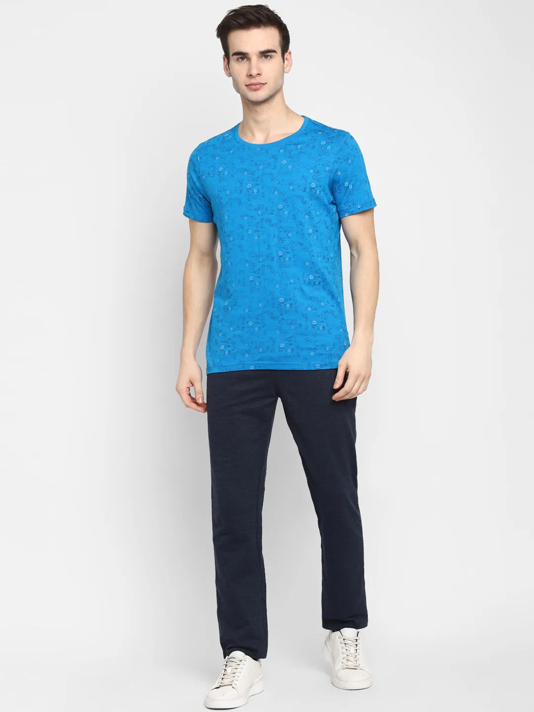 Everyday Crew Neck Blue Men T-Shirt