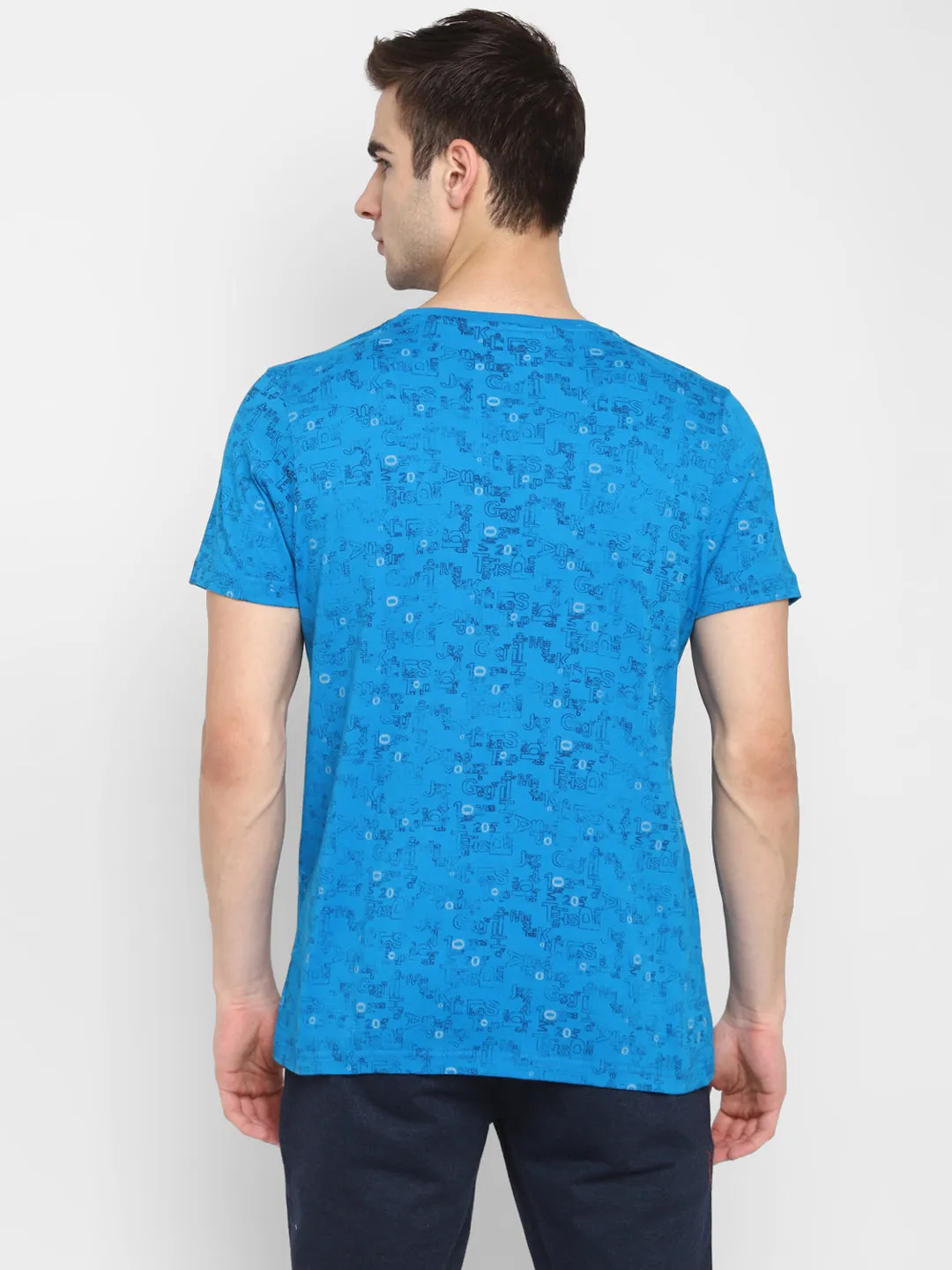 Everyday Crew Neck Blue Men T-Shirt