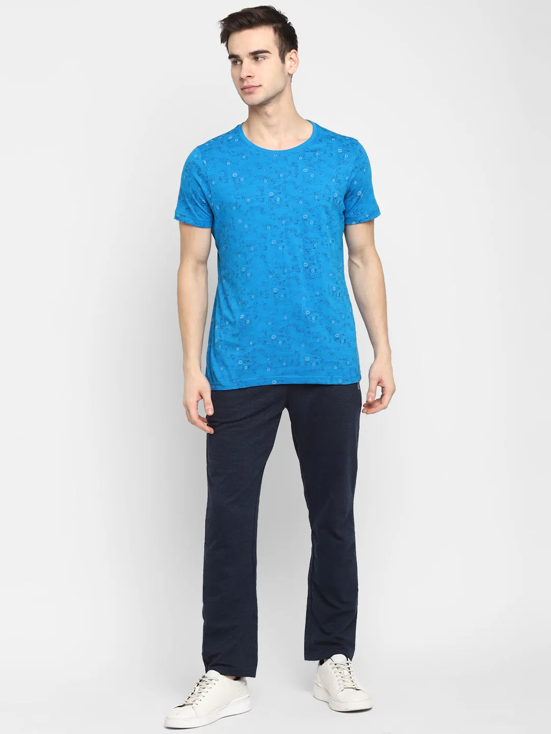 Everyday Crew Neck Blue Men T-Shirt