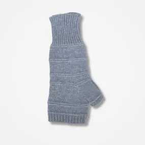 Grey/silver Angora Fingerless Gloves