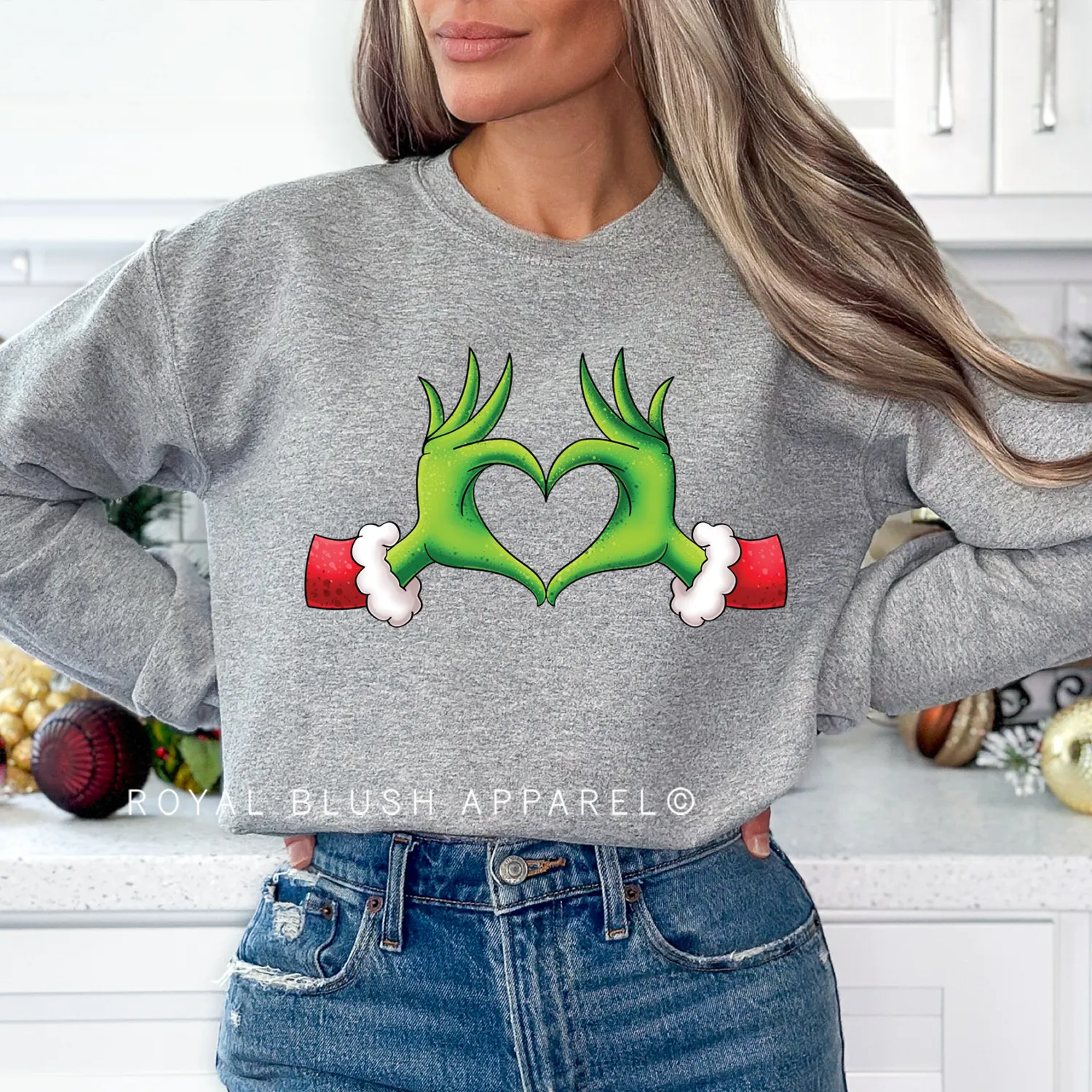 Grinch Heart Sweatshirt