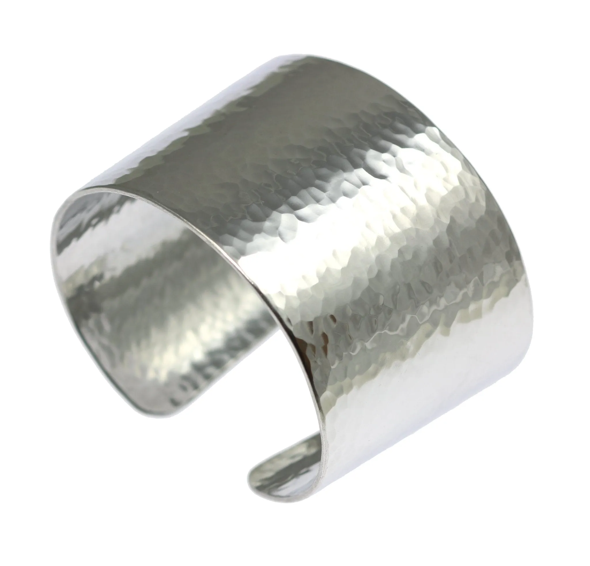 Hammered Aluminum Cuff Bracelet