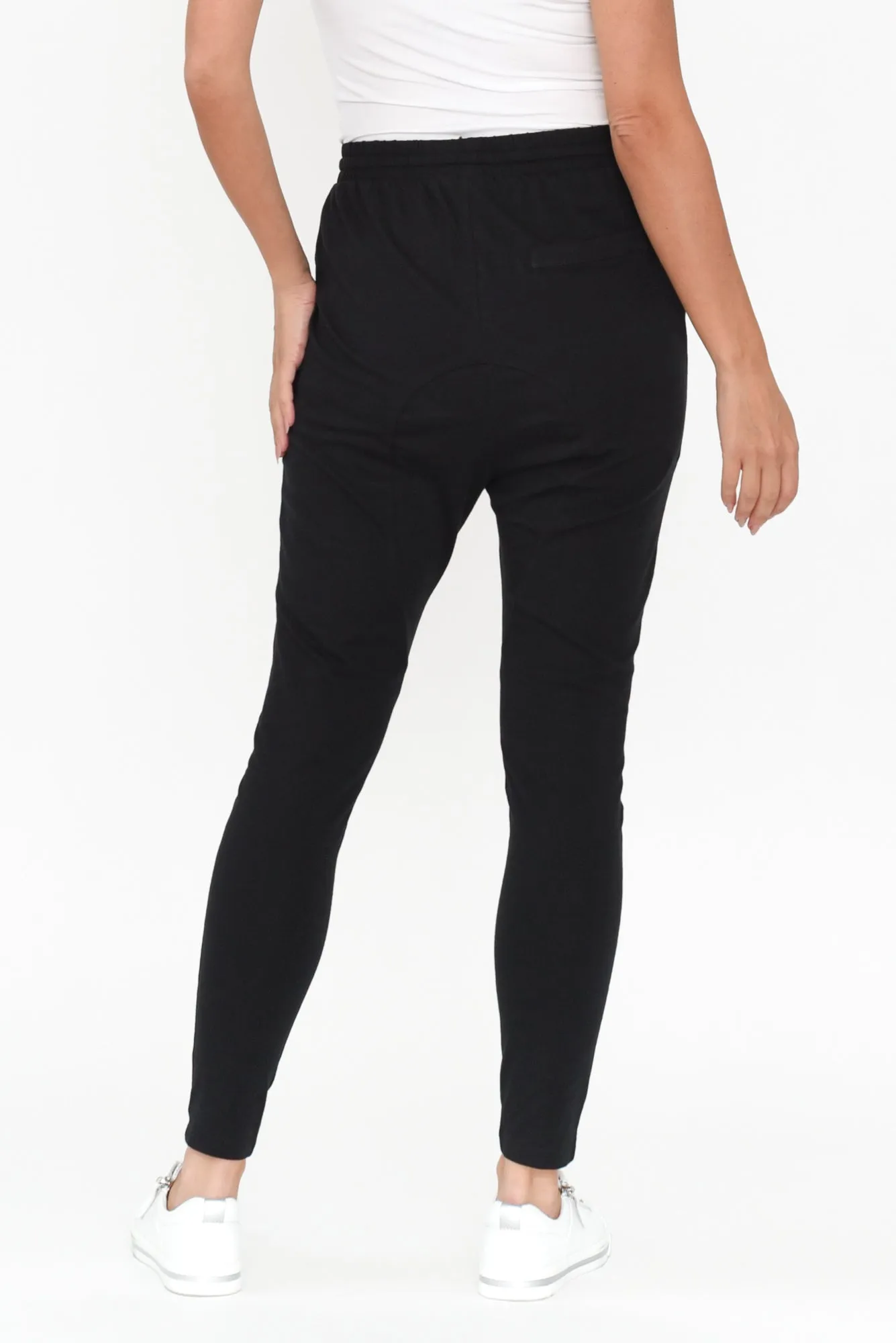 Jade Black Slouch Pants