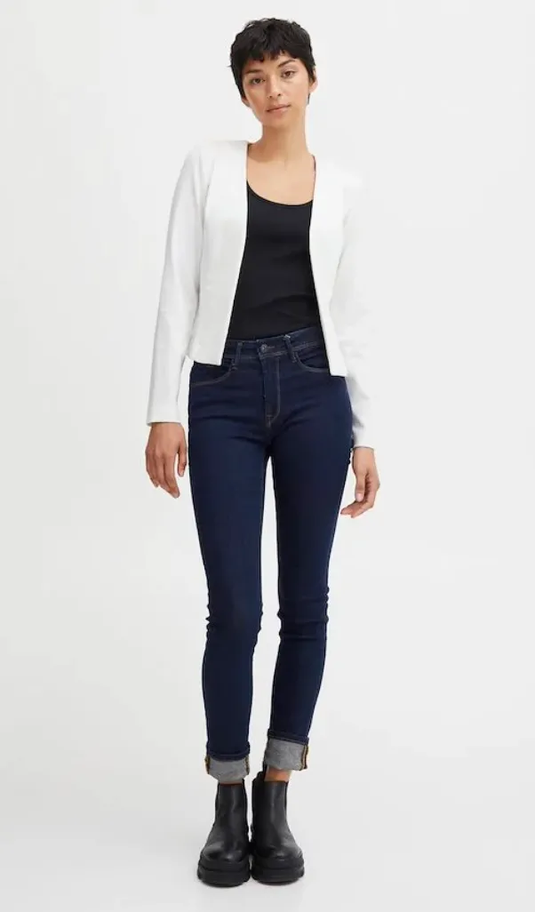 Kate Short Blazer - Cloud