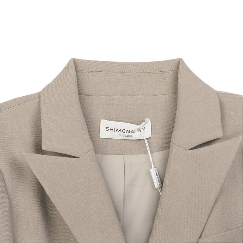 Khaki Grey Suit Blazer