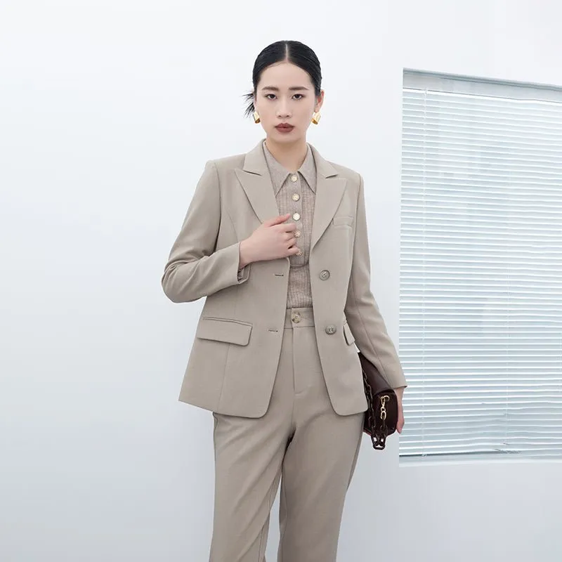 Khaki Grey Suit Blazer